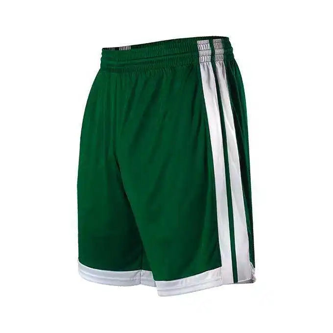 Alleson Athletic 538p Mens Single Ply Basketball Short - Forest White