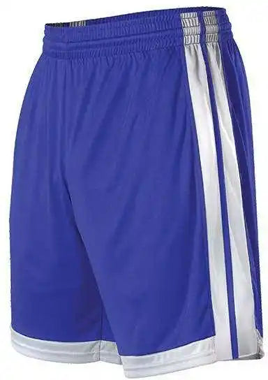 Alleson Athletic 538pw Womens Single Ply Basketball Short - Royal White