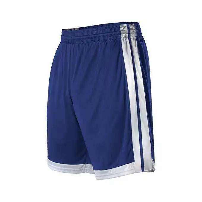 Alleson Athletic 538py Youth Single Ply Basketball Short - Navy White