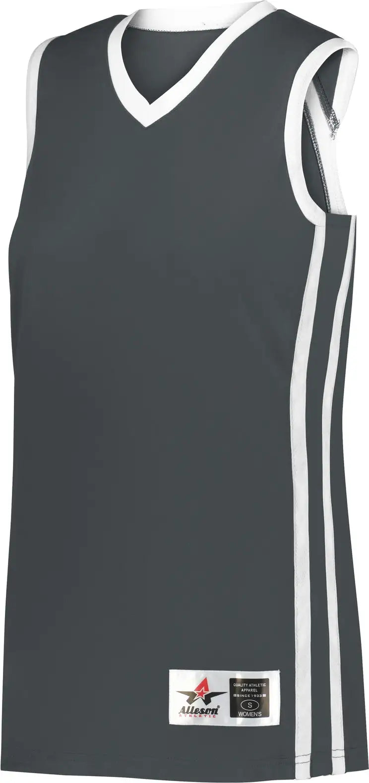 Alleson Athletic 539jw Ladies Basketball Jersey - Graphite White