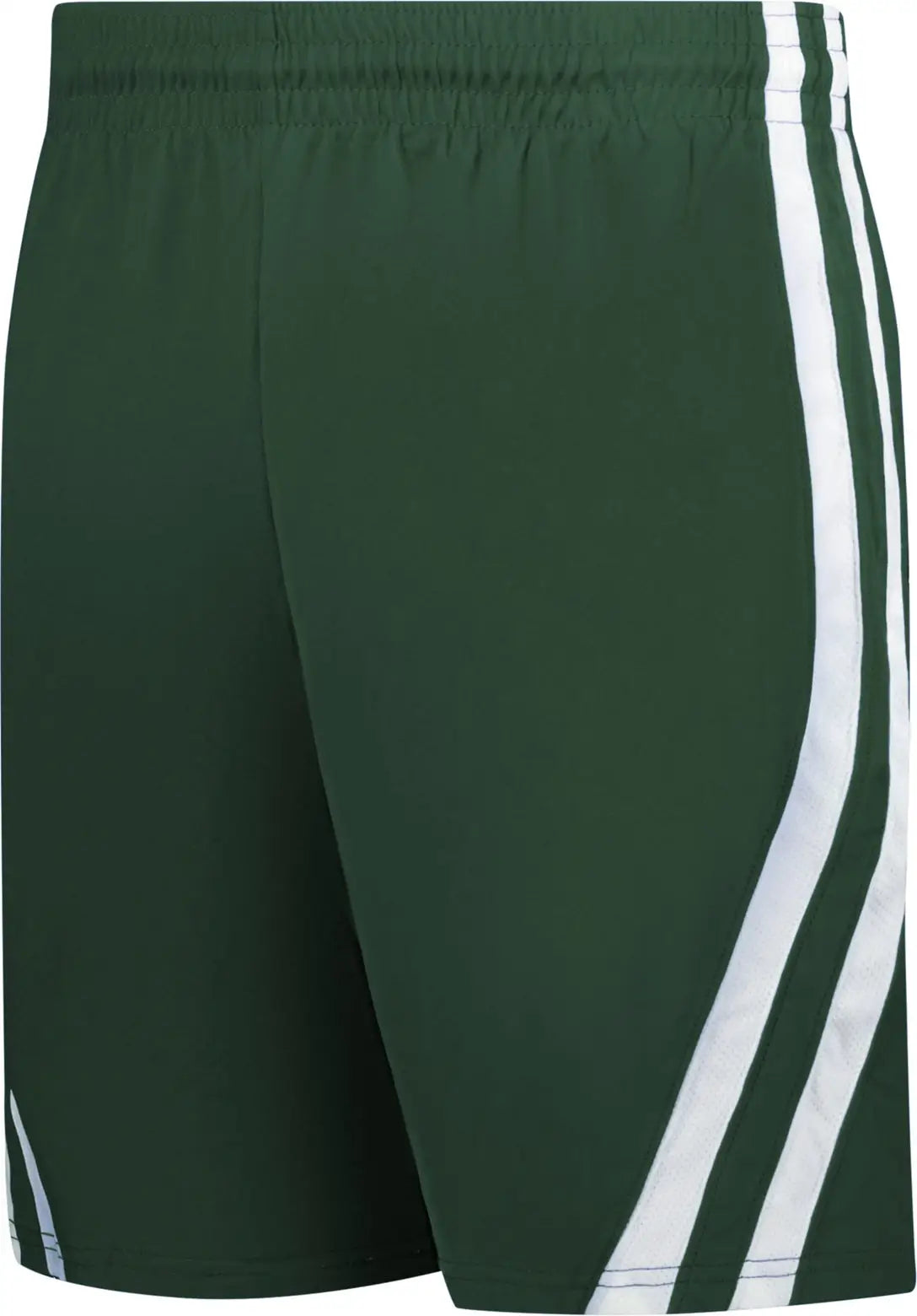 Alleson Athletic 539p Basketball Shorts - Forest White - Adult s