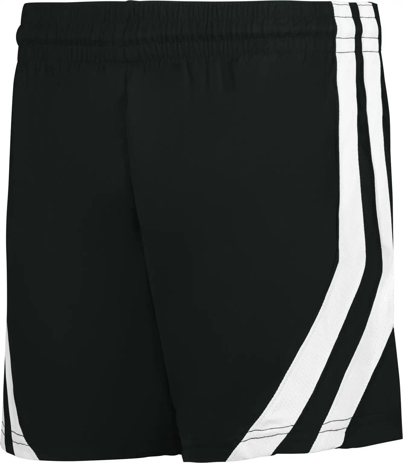 Alleson Athletic 539pw Basketball Short Women - Black White - Ladies Xs