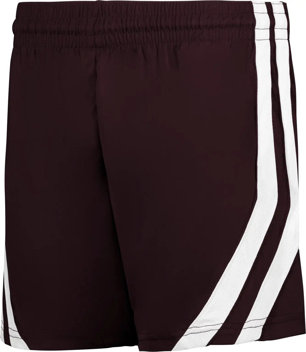 Alleson Athletic 539pw Basketball Short Women - Maroon White