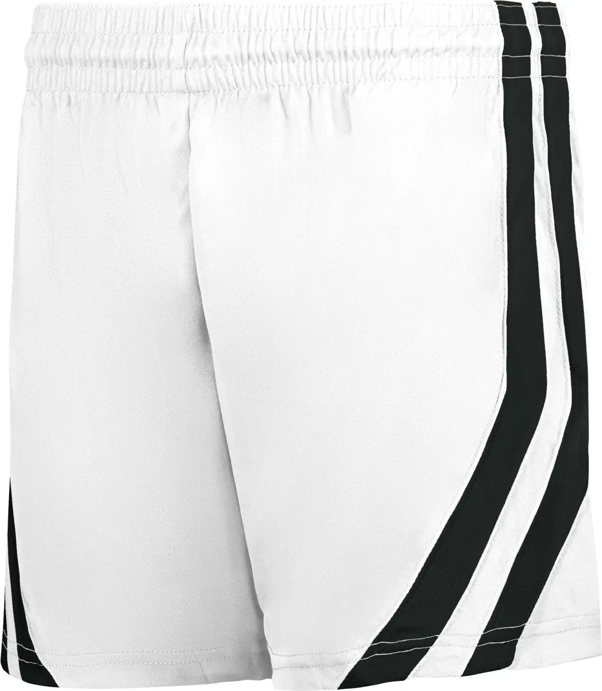 Alleson Athletic 539pw Basketball Short Women - White Black - Ladies Xs