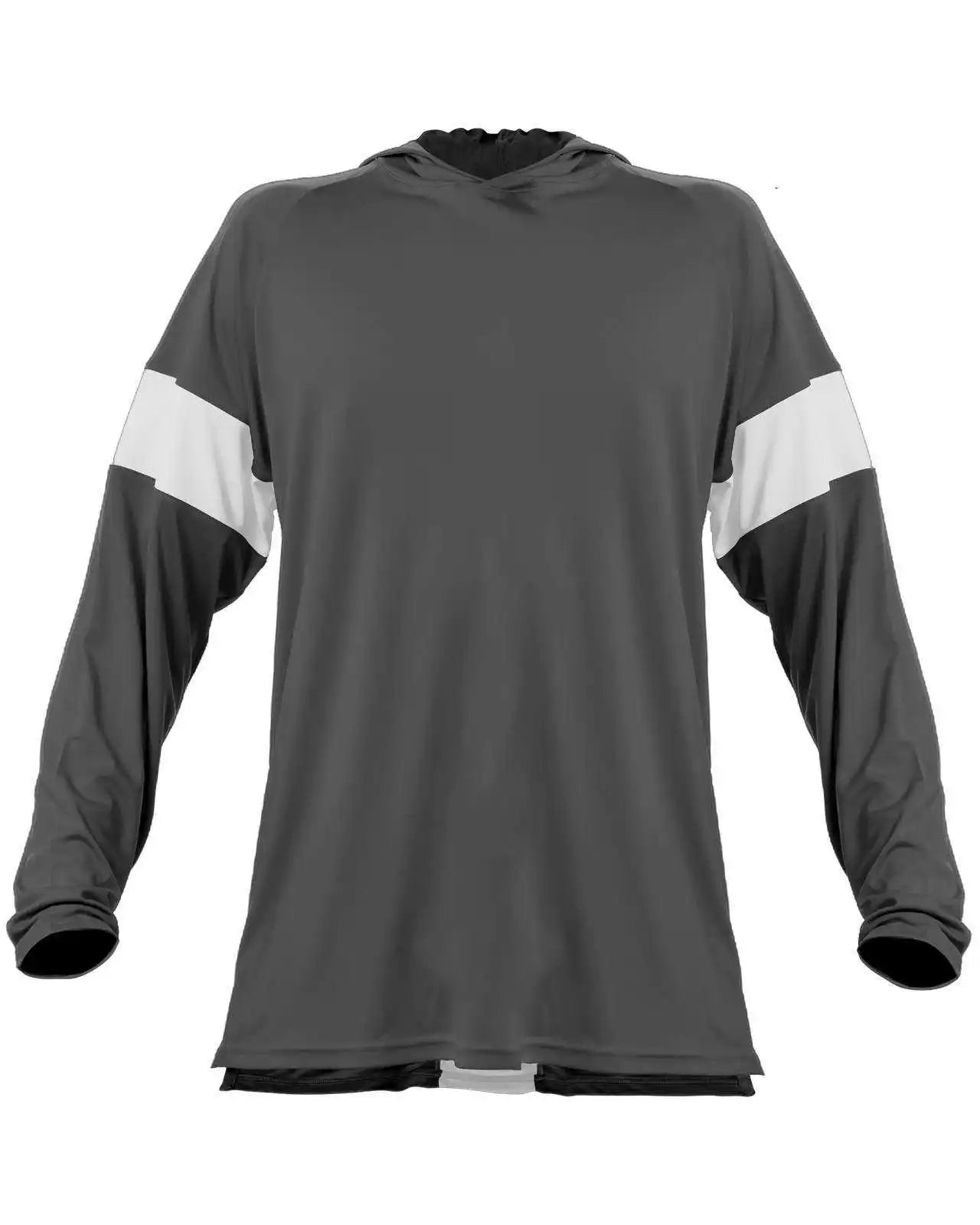 Alleson Athletic 545lsy Contender Youth Long Sleeve Shooter Shirt - Charcoal White