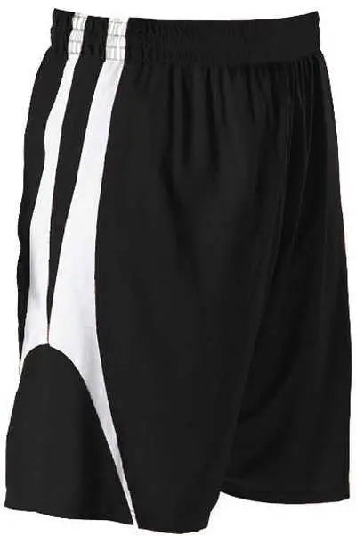 Alleson Athletic 54mmpy Youth Reversible Basketball Short - Black White