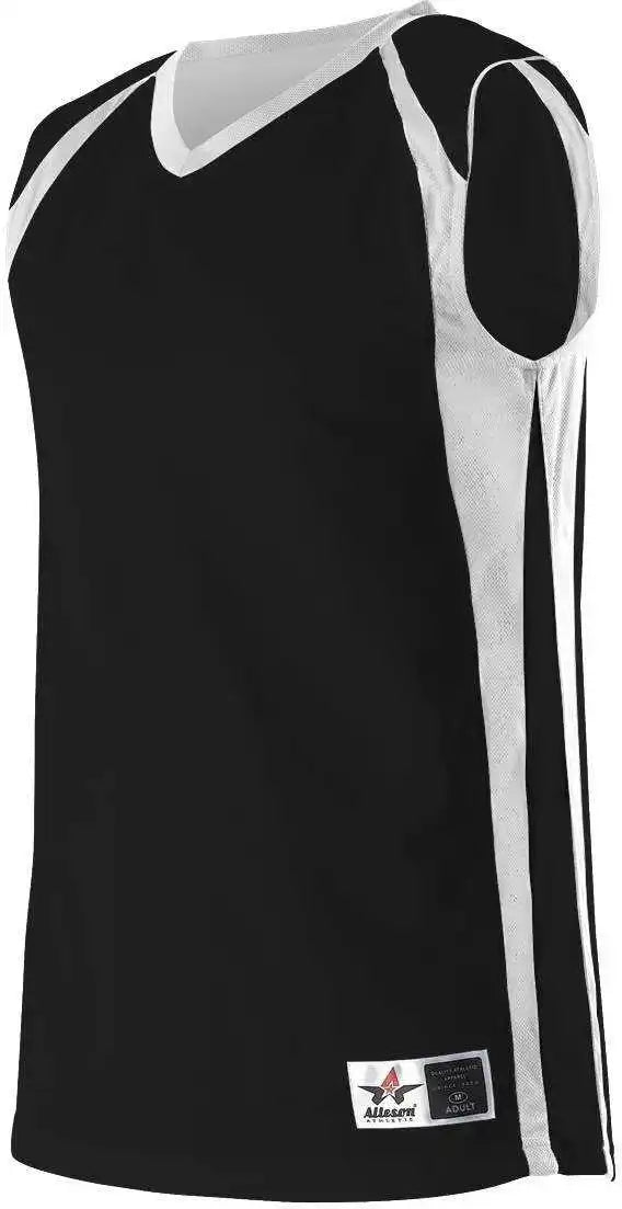 Alleson Athletic 54mmr Men’s Reversible Basketball Jersey - Black White