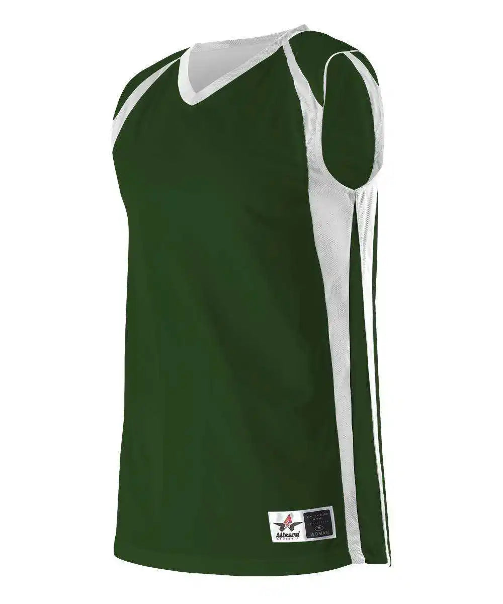 Alleson Athletic 54mmrw Women’s Reversible Basketball Jersey - Forest White
