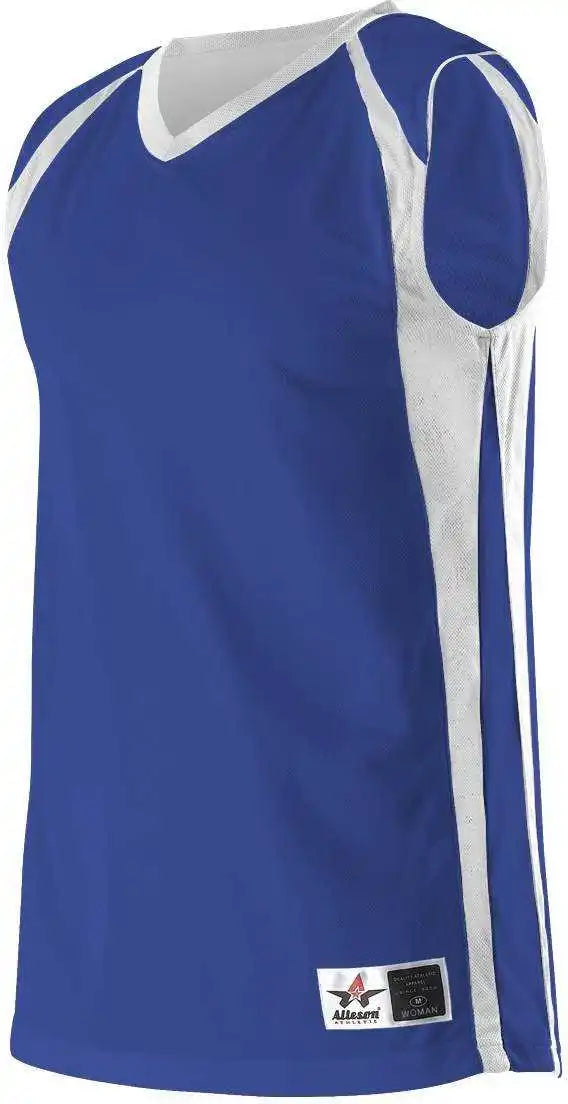 Alleson Athletic 54mmrw Women’s Reversible Basketball Jersey - Royal White