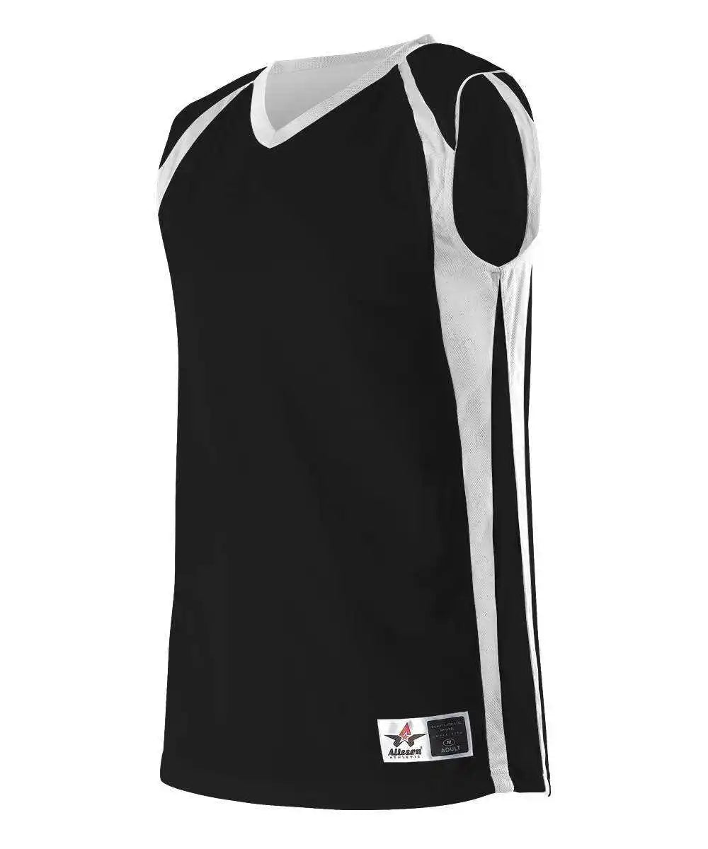Alleson Athletic 54mmry Youth Reversible Basketball Jersey - Black White