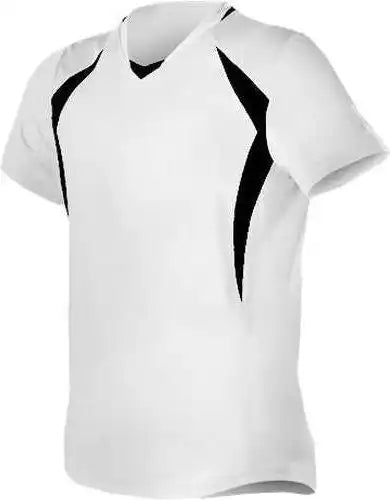 Alleson Athletic 552jw Women’s Short Sleeve Fastpitch Jersey - White Black