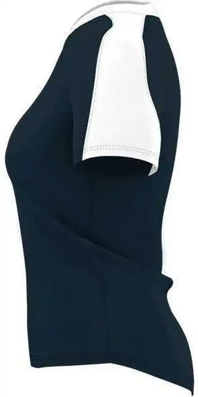 Alleson Athletic 558vg Girls v Neck Fastpitch Jersey - Navy White