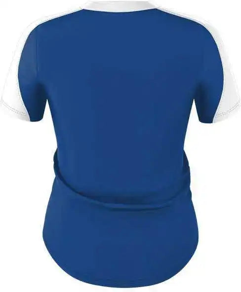 Alleson Athletic 558vg Girls v Neck Fastpitch Jersey - Royal White