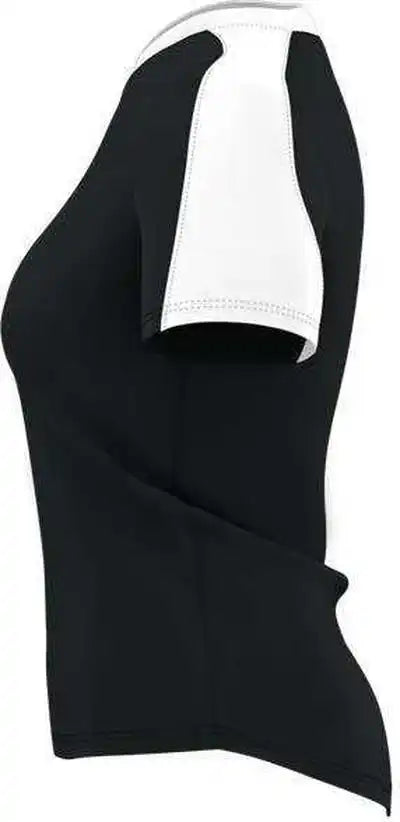 Alleson Athletic 558vw Womens v Neck Fastpitch Jersey - Black White