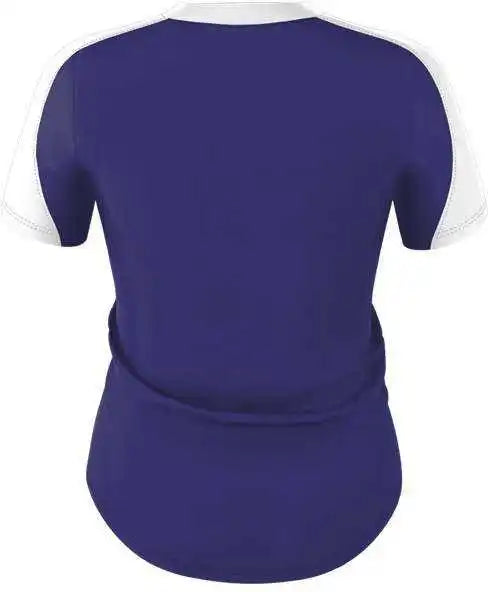 Alleson Athletic 558vw Womens v Neck Fastpitch Jersey Purple White