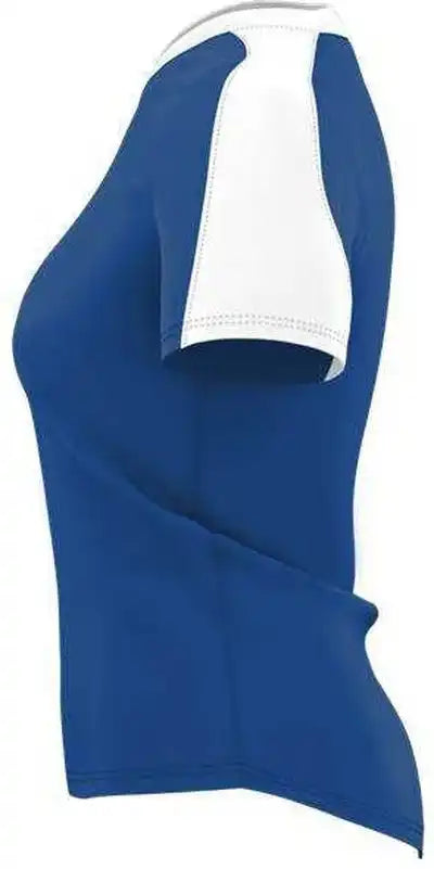 Alleson Athletic 558vw Womens v Neck Fastpitch Jersey - Royal White