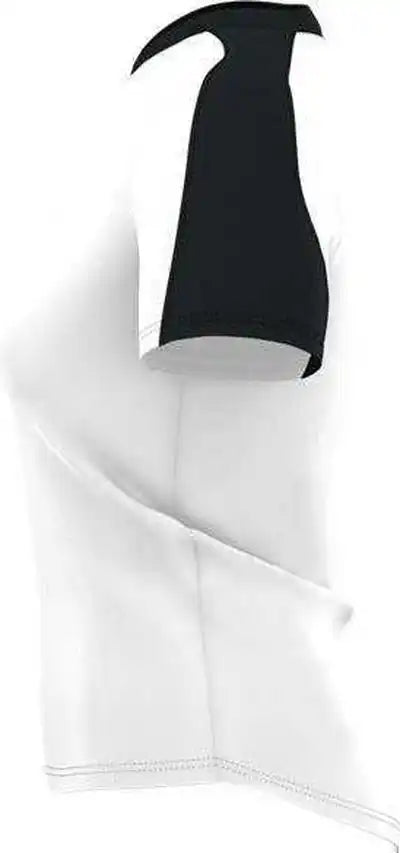 Alleson Athletic 558vw Womens v Neck Fastpitch Jersey - White Black