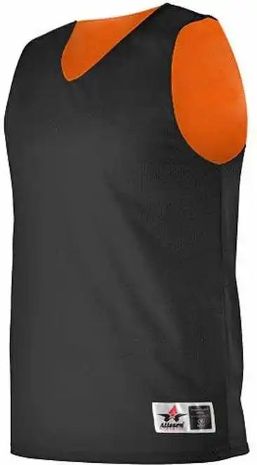 Alleson Athletic 560r Adult Reversible Mesh Tank Black Orange
