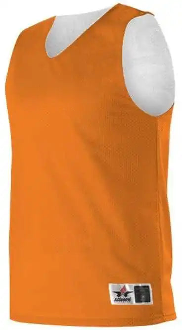 Alleson Athletic 560r Adult Reversible Mesh Tank - Orange White