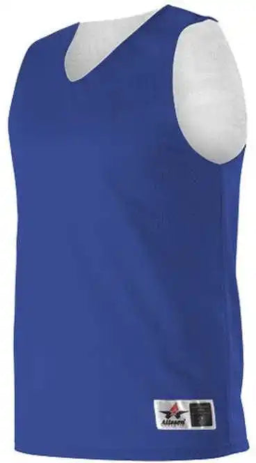 Alleson Athletic 560r Adult Reversible Mesh Tank Royal White