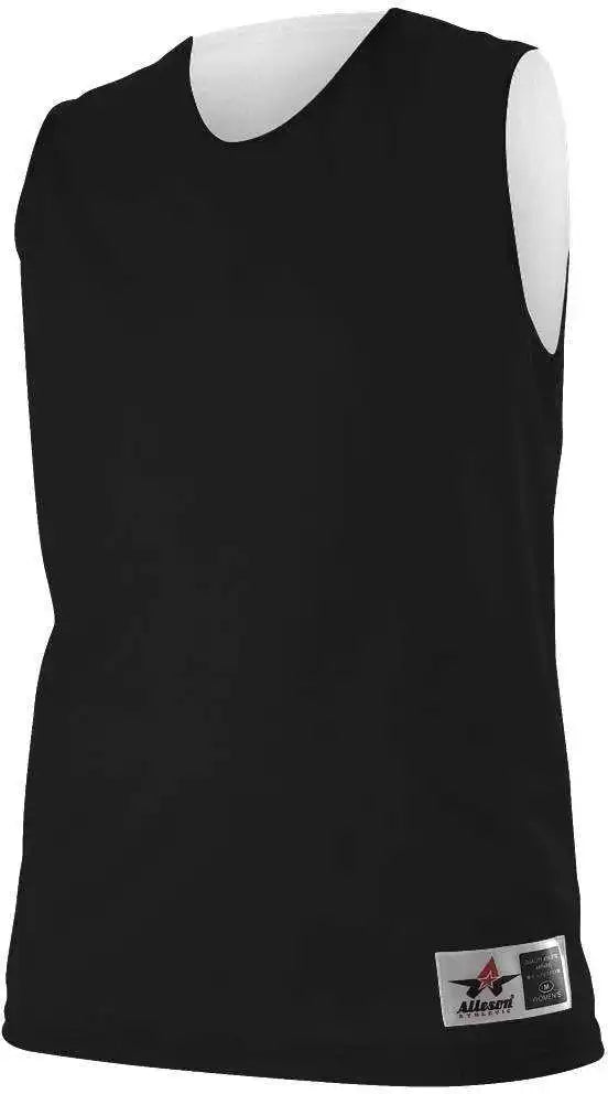 Alleson Athletic 560rw Women’s Reversible Mesh Tank - Black White