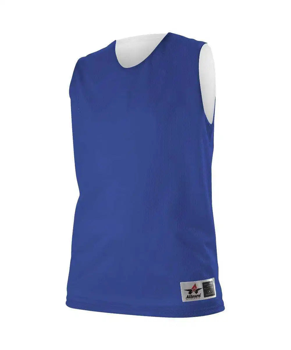 Alleson Athletic 560rw Women’s Reversible Mesh Tank Royal White