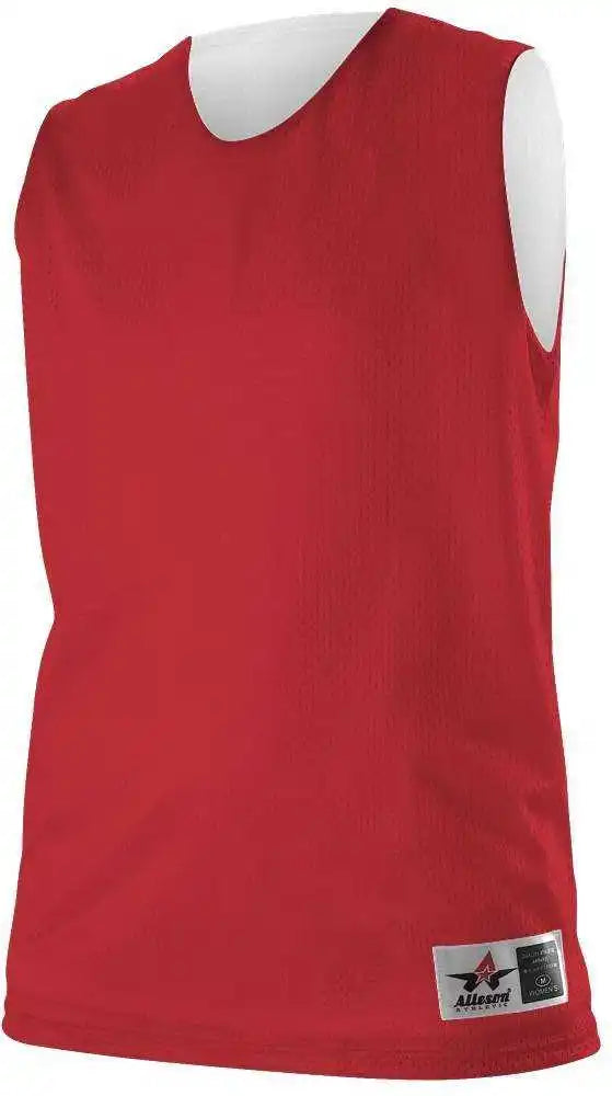 Alleson Athletic 560rw Women’s Reversible Mesh Tank Scarlet White