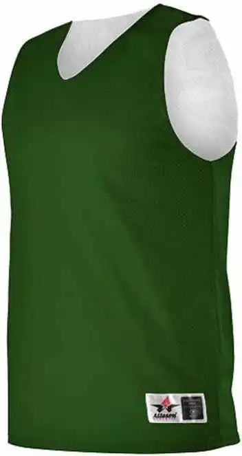 Alleson Athletic 560ry Youth Reversible Mesh Tank - Forest White