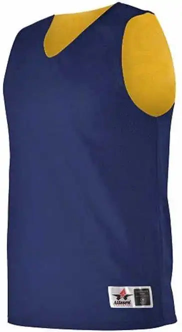 Alleson Athletic 560ry Youth Reversible Mesh Tank - Navy Gold