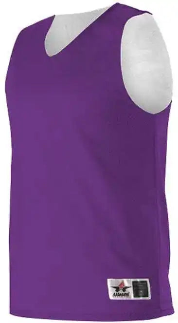 Alleson Athletic 560ry Youth Reversible Mesh Tank - Purple White