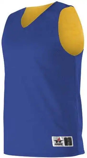 Alleson Athletic 560ry Youth Reversible Mesh Tank - Royal Gold