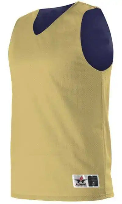 Alleson Athletic 560ry Youth Reversible Mesh Tank - Vegas Gold Navy