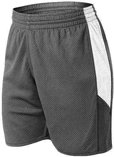 Alleson Athletic 589pspw Womens Single Ply Reversible Short - Charcoal White