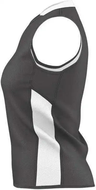Alleson Athletic 589rspw Womens Single Ply Reversible Jersey - Charcoal White