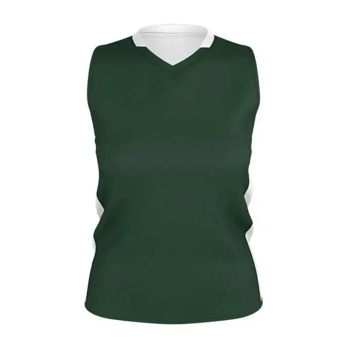 Alleson Athletic 589rspw Womens Single Ply Reversible Jersey - Forest White