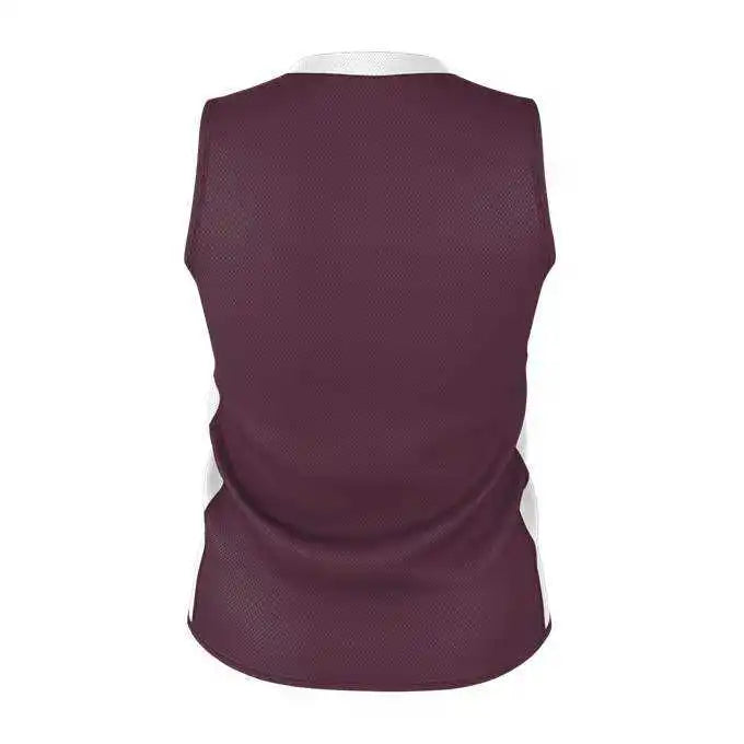 Alleson Athletic 589rspw Womens Single Ply Reversible Jersey - Light Maroon White