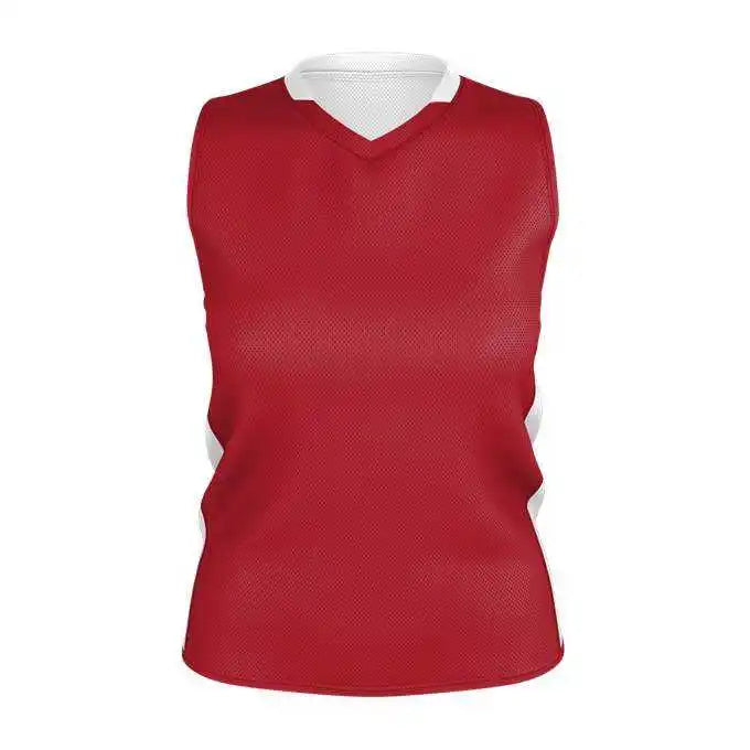 Alleson Athletic 589rspw Womens Single Ply Reversible Jersey - Red White