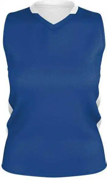 Alleson Athletic 589rspw Womens Single Ply Reversible Jersey Royal White