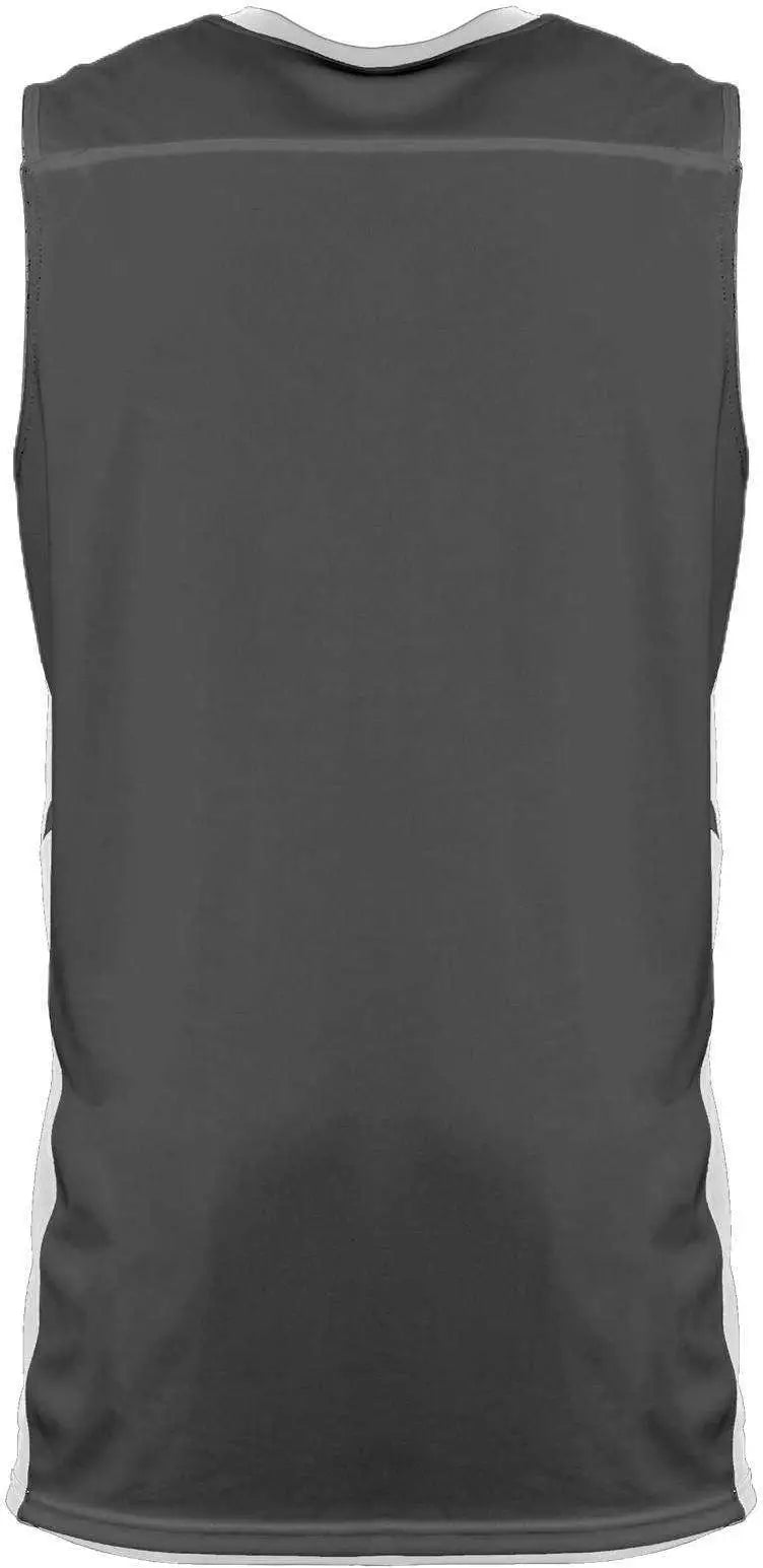 Alleson Athletic 590rsp Reversible Crossover Shirt - Charcoal White