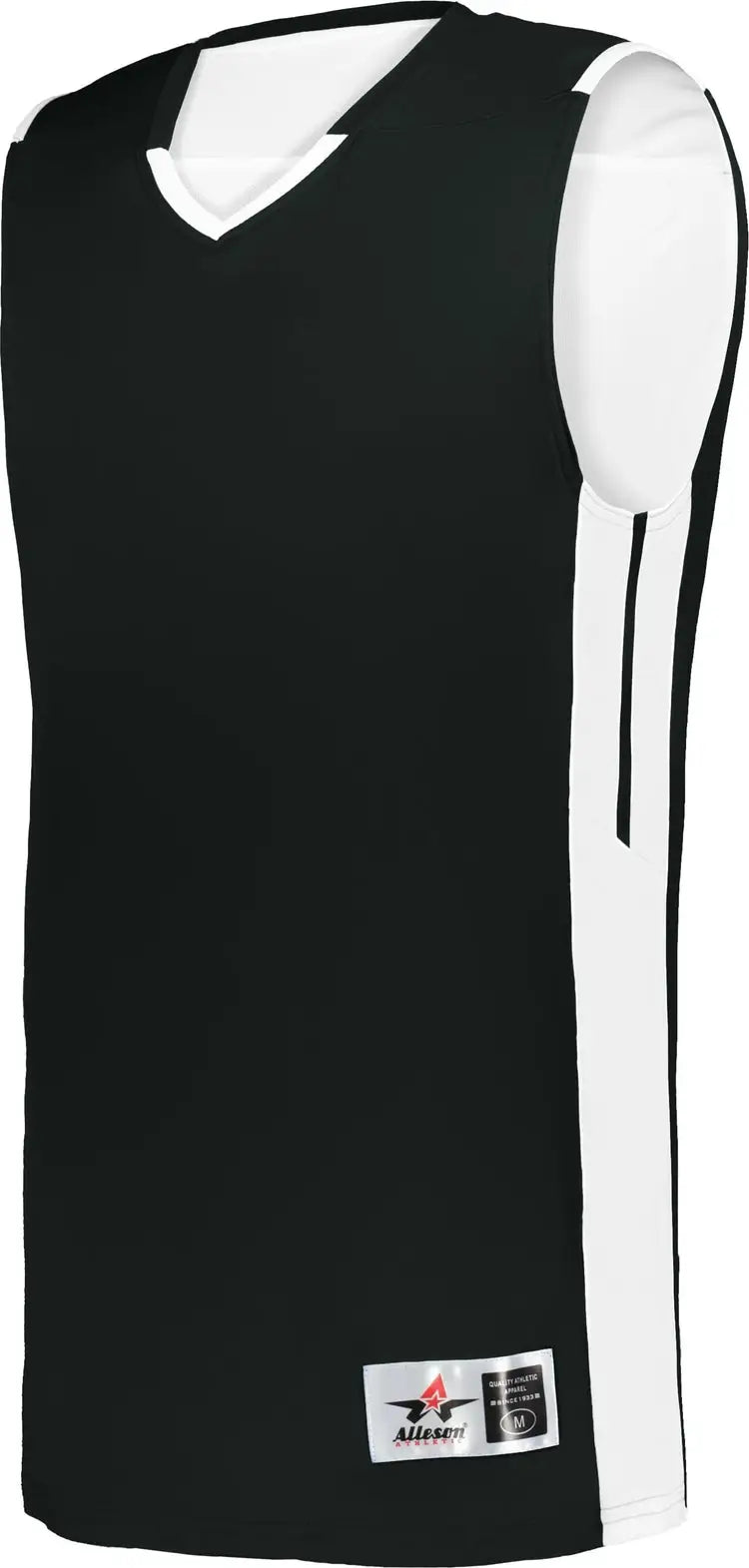 Alleson Athletic 590rspy Youth Cross Over Reversible Jersey - Black White - s