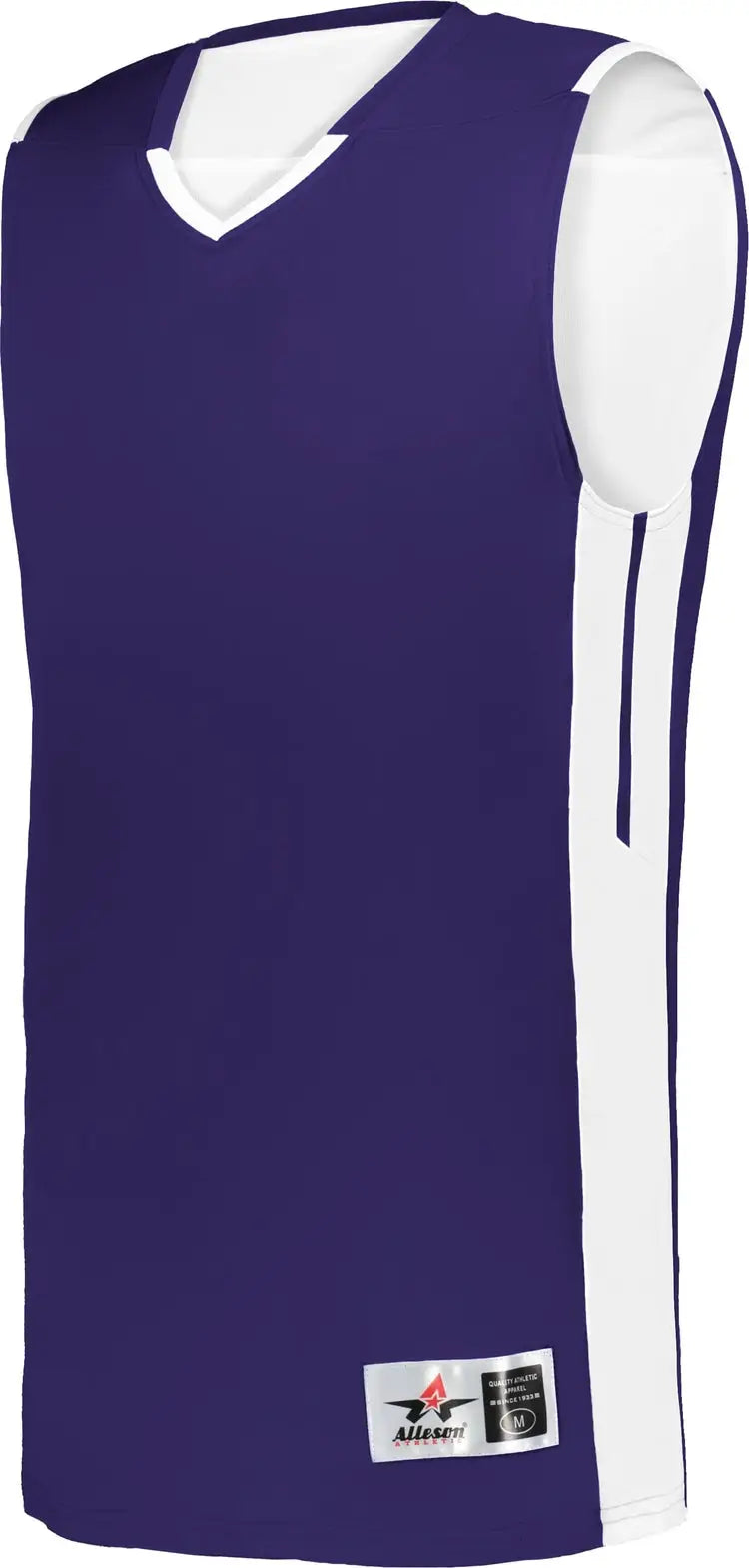Alleson Athletic 590rspy Youth Cross Over Reversible Jersey - Purple White - s