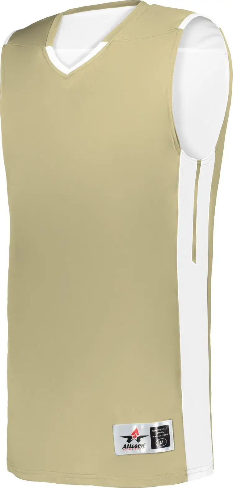 Alleson Athletic 590rspy Youth Cross Over Reversible Jersey - Vegas Gold White - s