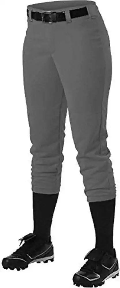 Alleson Athletic 605pbwy Girl’s Fastpitch Pant - Charcoal