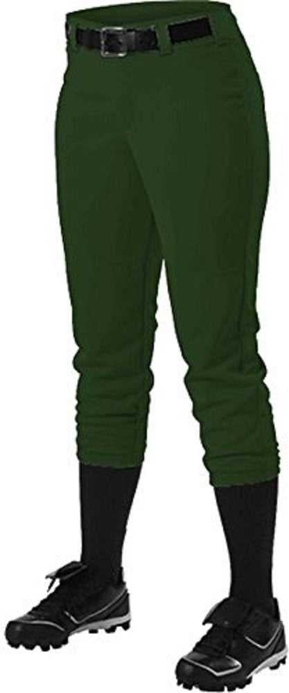 Alleson Athletic 605pbwy Girl’s Fastpitch Pant - Forest