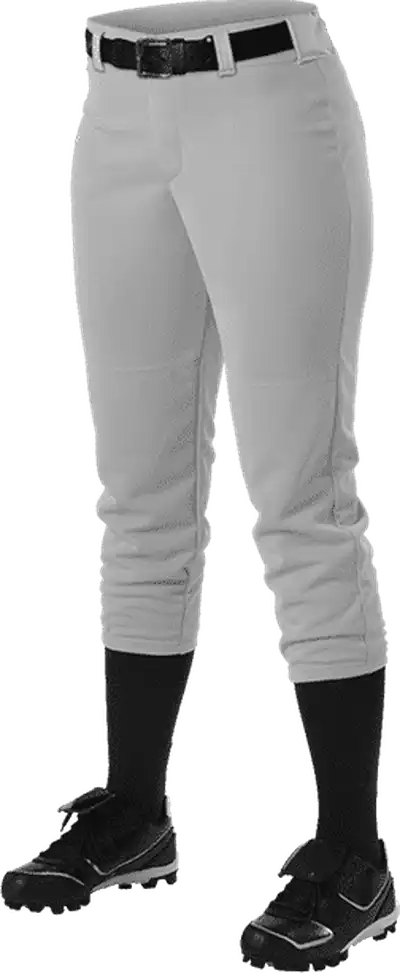 Alleson Athletic 605pbwy Girl’s Fastpitch Pant - Gray