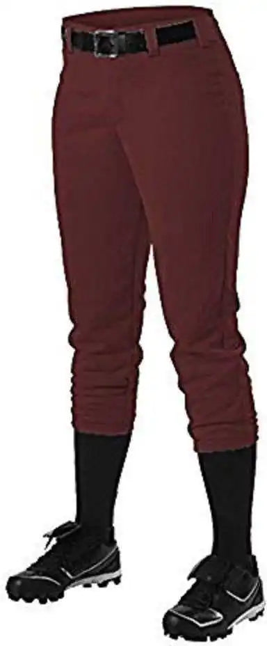 Alleson Athletic 605pbwy Girl’s Fastpitch Pant - Maroon