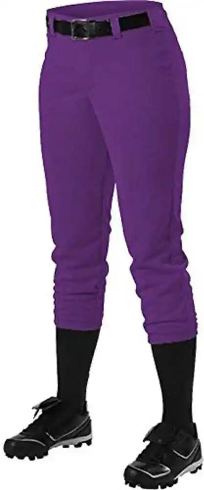 Alleson Athletic 605pbwy Girl’s Fastpitch Pant Purple