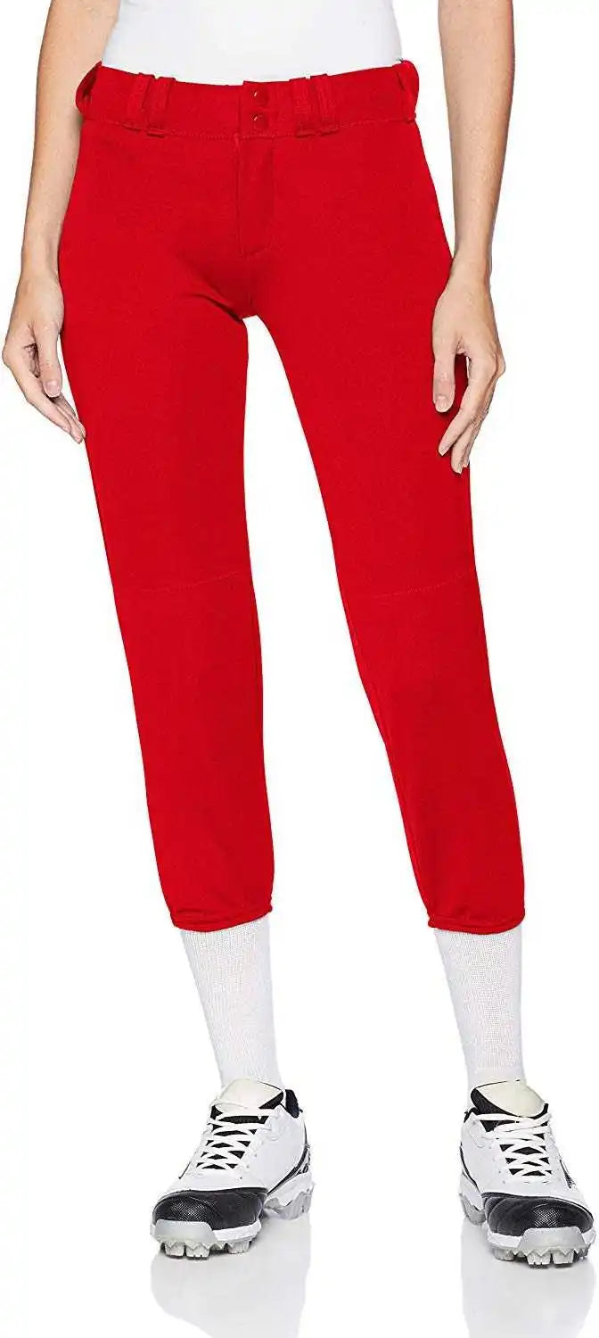 Alleson Athletic 605pbwy Girl’s Fastpitch Pant Scarlet