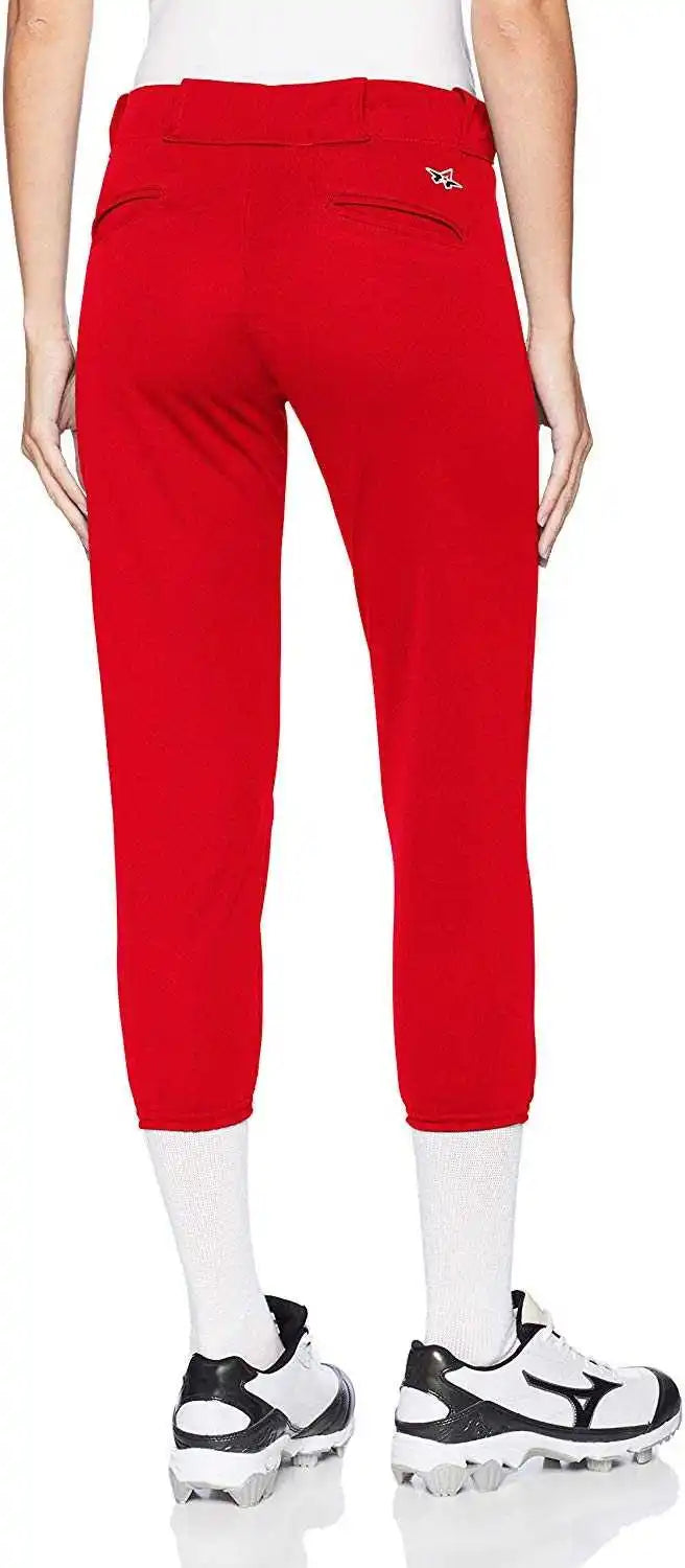 Alleson Athletic 605pbwy Girl’s Fastpitch Pant Scarlet