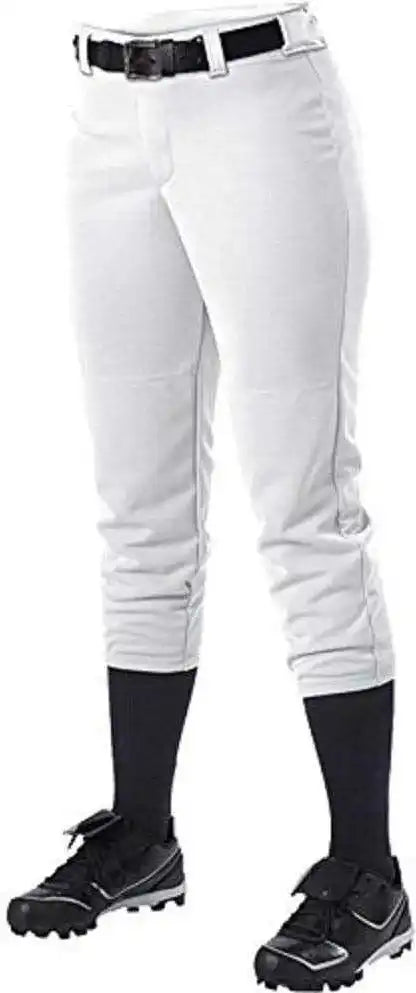 Alleson Athletic 605pbwy Girl’s Fastpitch Pant White